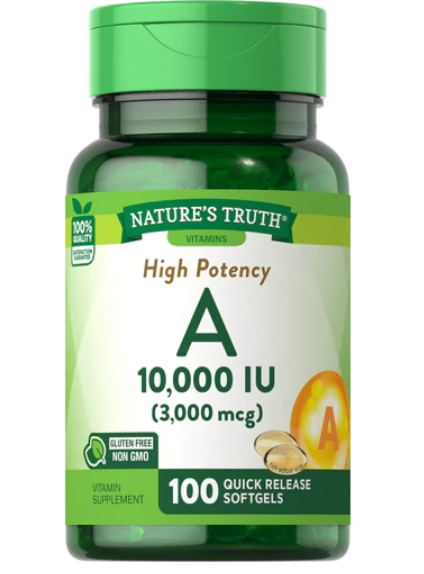 Vitamina A, 10.000 UI, 100 Cápsulas, Natures Truth