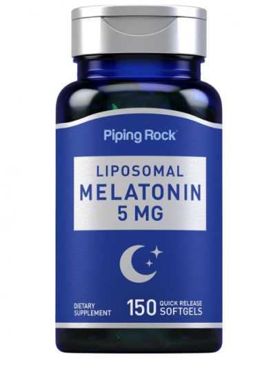 Melatonina liposomal 5mg, 150 cápsulas, PipingRock