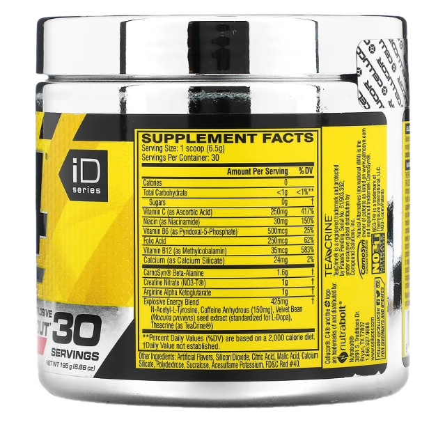 Pré-treino, Sabor Melancia, 195g, Cellucor