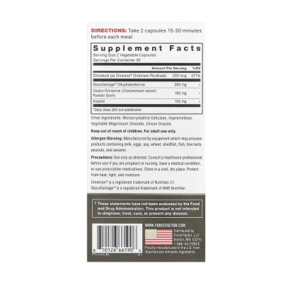 Ultra Berberine, Metabolismo, Bem-Estar e Equilíbrio do Organismo, 60 Cápsulas, Force Factor