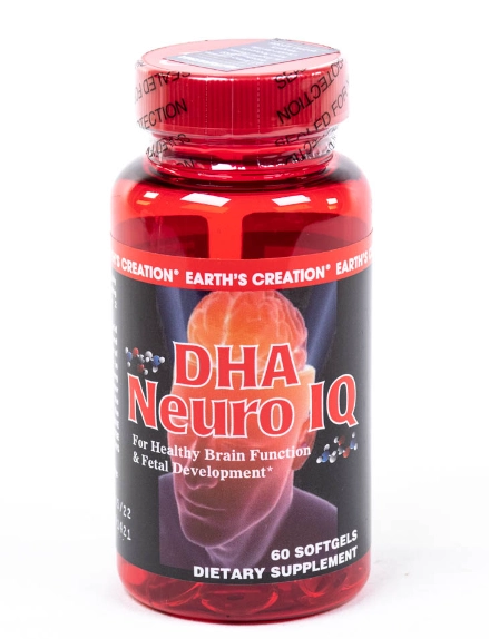 Dha Neuro IQ, 60 Cápsulas, Earth's Creation