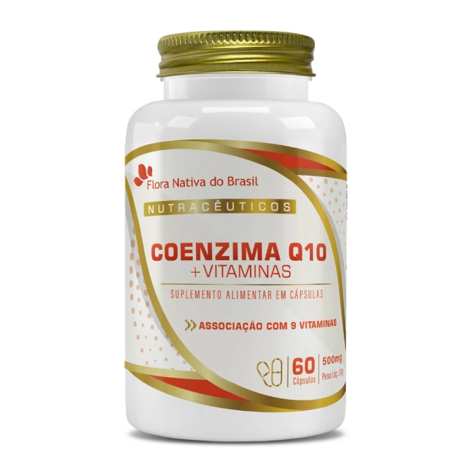 Coenzima Q10 50mg + Vitaminas, 60 Cápsulas, Flora Nativa