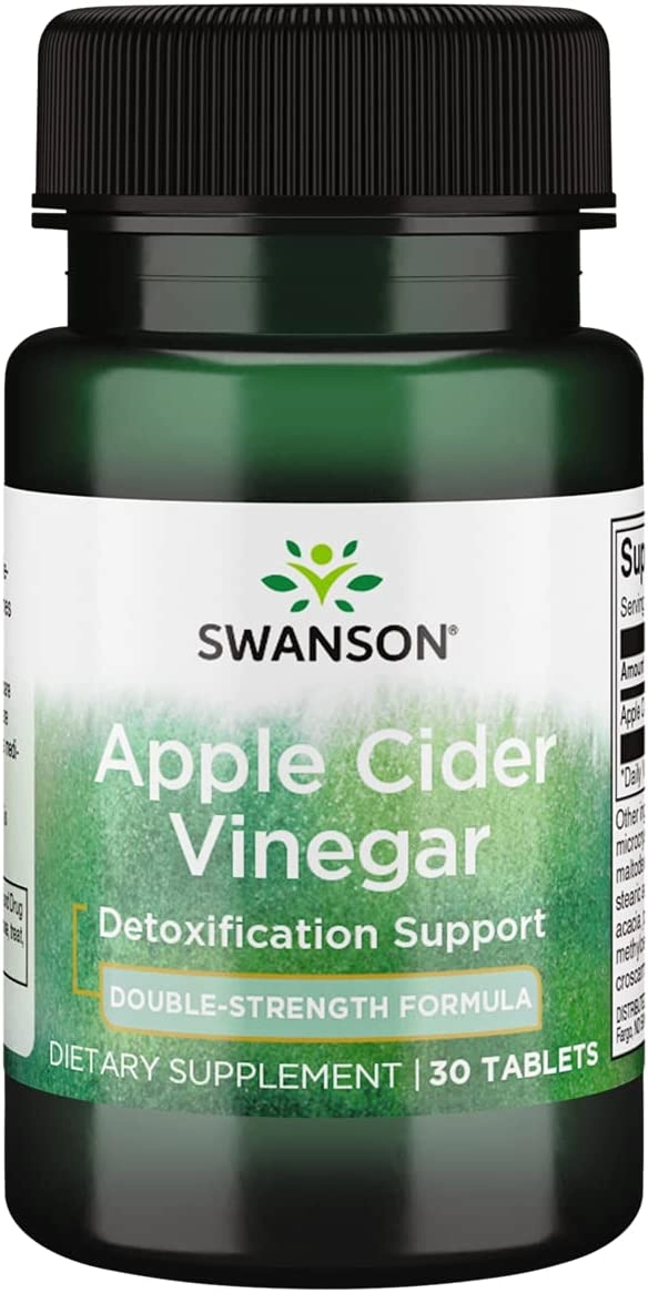 Apple Cider Vinegar (Vinagre de Maçã) 30 Tablets, de força dupla 200mg, Swanson