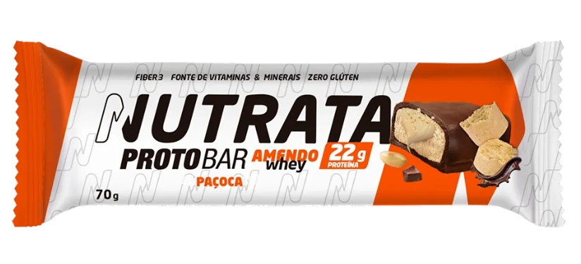 Barra de Proteína Protobar, Sabores, 3 Unidades 70g Cada, Nutrata