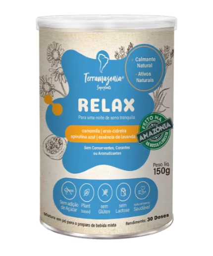 Relax, formulada para uma noite de sono, 150g, Terramazonia