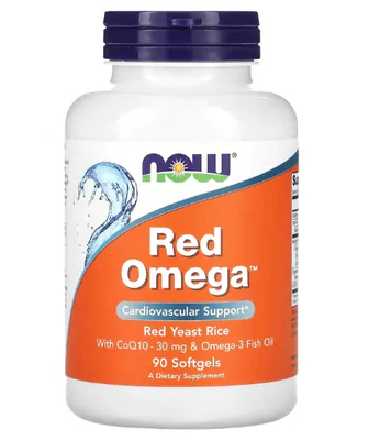 Red Ômega, 90 Softgels, Now