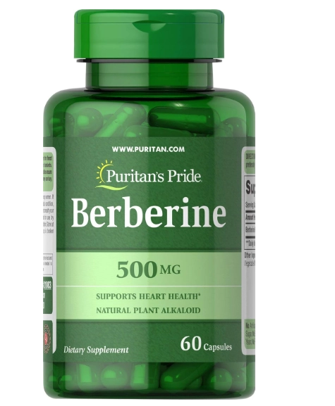 Berberina 500mg, 60 Cápsulas, Puritan's Pride