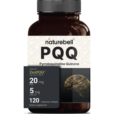 PQQ 20mg com CoQ10 5mg, 120 Cápsulas, Naturebell 