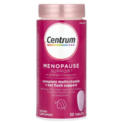 Centrum, Menopause Support para todos os Estágios da Menopausa, 30 Comprimidos