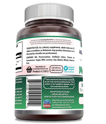 Melatonina 10mg, 120 Comprimidos, Amazing Formulas