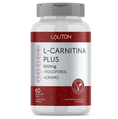 L-Carnitina Plus, 500mg, 60 Cápsulas, Lauton Nutrition
