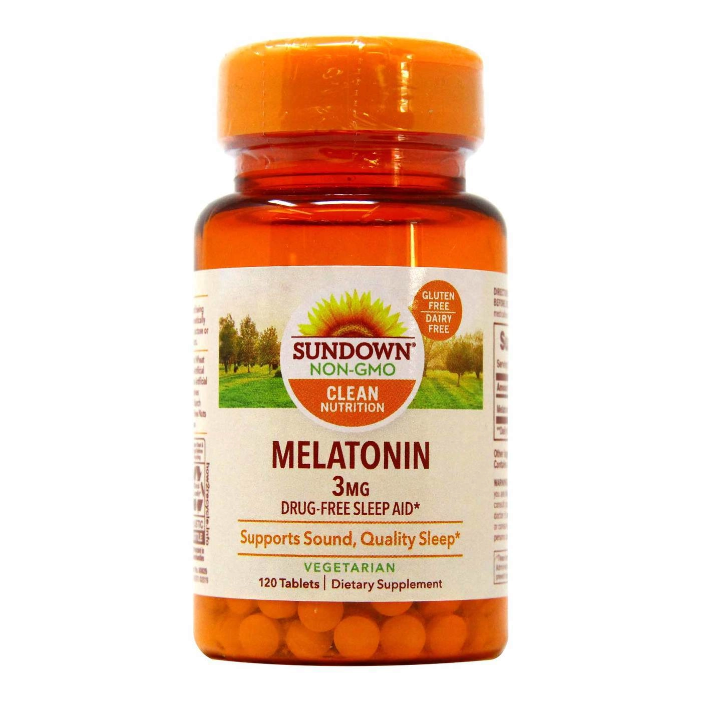 Melatonina, 3mg, 120 Tabletes, Sundown