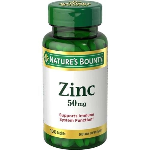 Zinco, 50mg, 100 capsulas, Nature's Bounty