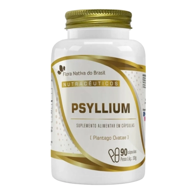 Psyllium , Fibras Naturais, 90 Cápsulas, Flora Nativa