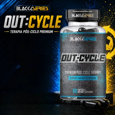 Blend com Tribulus, Saw Palmetto e CoQ10, Energia e Performance Masculina, 60 Cápsulas, Black Series