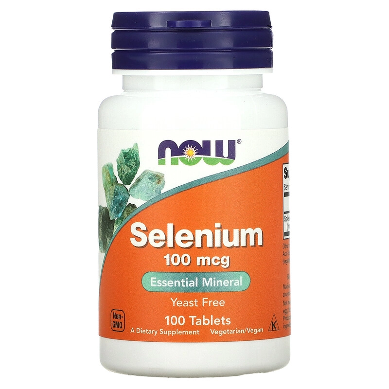 Selênio, 100mcg, 100 Comprimidos, Now