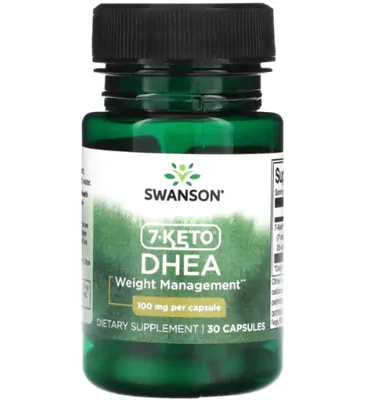 7-Keto DHEA 100mg, 30 cápsulas, Swanson