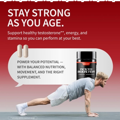 Suplemento para Suporte à Vitalidade Masculina, Energia, Resistência e Performance Física, 90 Cápsulas, Snap Supplements