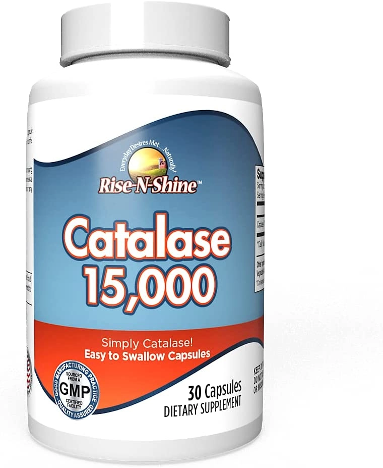 Catalase 15000UI, 30 cápsulas, Rise N Shine
