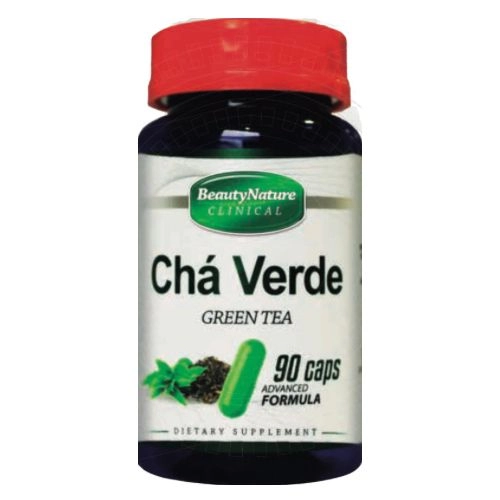 Chá Verde, 90 Cápsulas, Beauty Nature