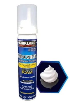 Minoxidil for Men, Aerosol foam, 60g, Kirkland