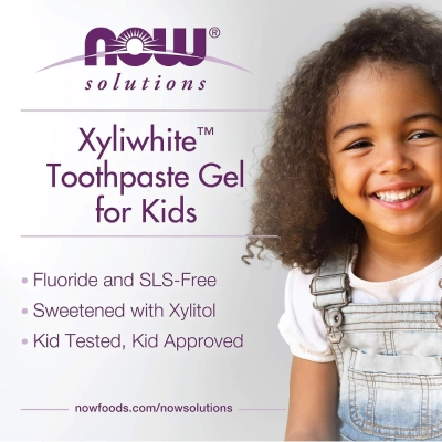 XyliWhite 85g, Gel Dental Infantil, Bubblegum Splash, NOW