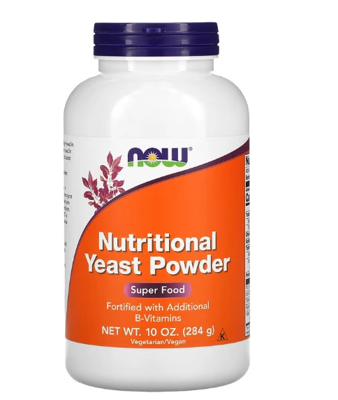 Nutritional Yeast Powder, Fermento Nutricional em Pó, 284g, Now