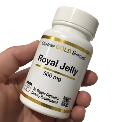 Royal Jelly (Geléia Real), 500mg, 30 Cápsulas, California Gold Nutrition