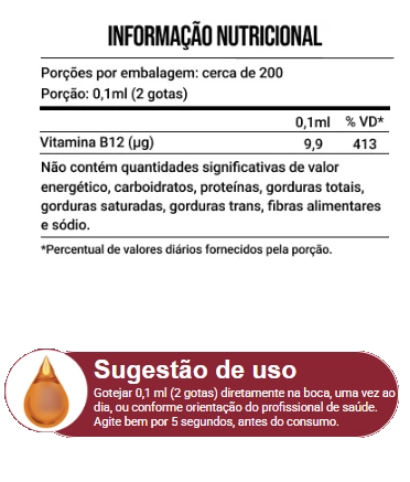 Vitamina B-12 Drops, 20ml Sabor Pink Lemonade, Endogen