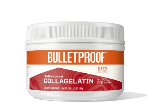 CollaGelatin, Gelatina enriquecida com Proteína de Colágeno, 454g, Bulletproof