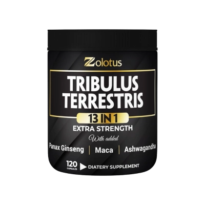 Tribulus 13 em 1, Força, Energia e Performance no Treino, Suporte Hormonal, 120 Cápsulas, Zolotus