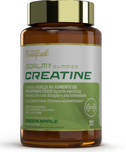 Creatina, 60 Gomas Sabor Green Apple, Trustfuel