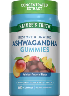 Ashwagandha 500mg, 60 gomas, Nature's Truth
