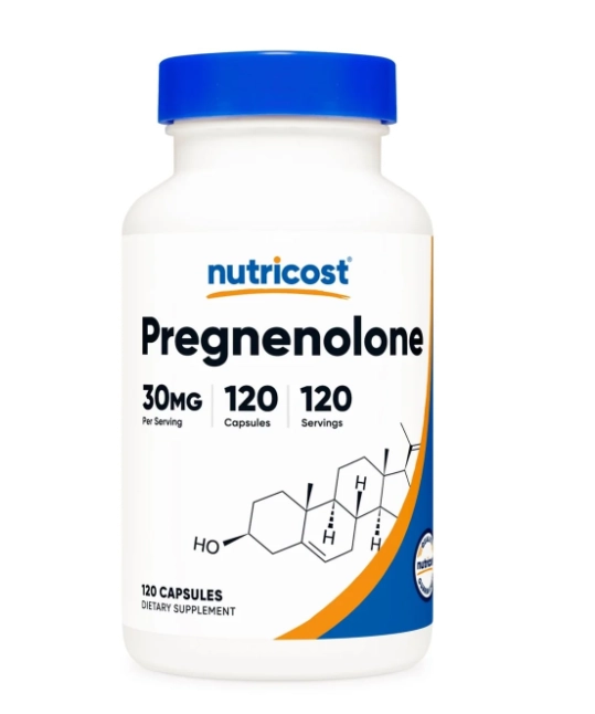 Pregnenolone 30mg, 120 Cápsulas, Nutricost