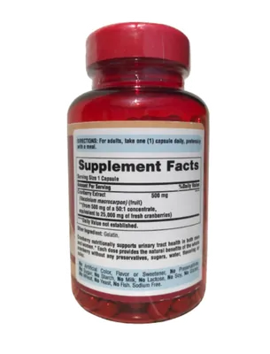 Cranberry, One A Day, 25000Mg, 60 Capsulas, Puritans Pride