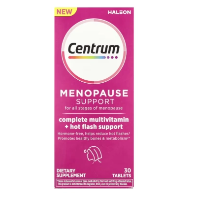 Centrum, Menopause Support para todos os Estágios da Menopausa, 30 Comprimidos