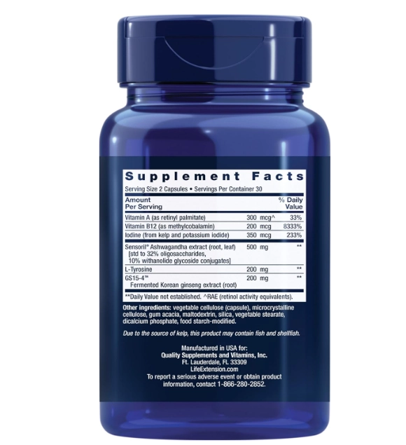 Thyroid Support Complex, 60 Cápsulas, Life Extension