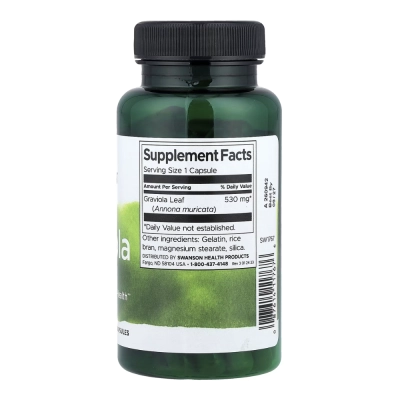 Graviola, 530 mg, 60 Cápsulas, Swanson