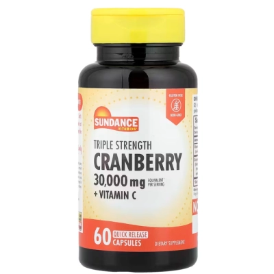 Cranberry 30000mg, 60 Cápsulas de Liberação Rápida, Sundance
