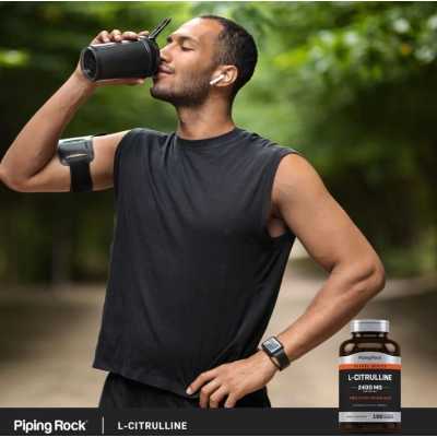 L-Citrulina 2400mg, 180 Cápsulas, PipingRock