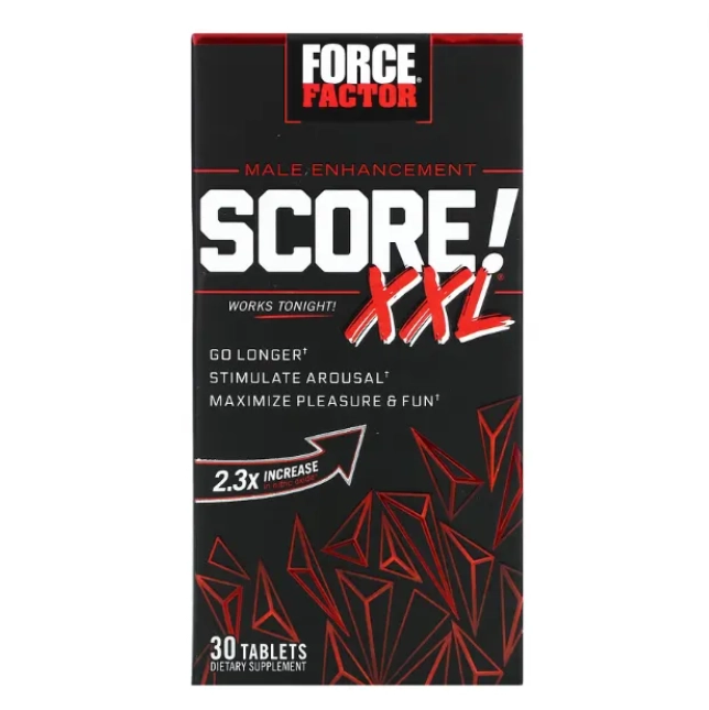 Score! XXL, Reforço Masculino, 30 Comprimidos, Force Factor