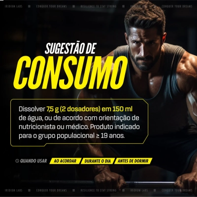 Creatina Recovery Pro, 180G, Frutas Tropicais, Iridium Labs
