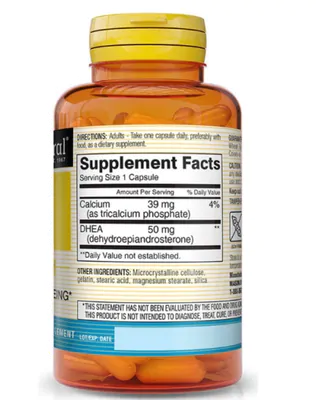 Dhea 50mg, 30 Cápsulas, Mason Natural