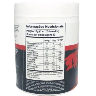 Pré Treino Bad Bull Hardcore, 300g Sabores, Bull Pharma