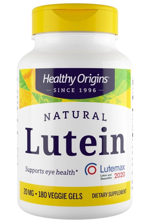 Luteína 20mg, 180 Cápsulas, Healthy Origins