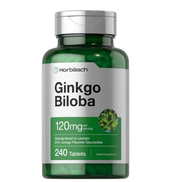Ginkgo Biloba, 120mg, 240 Cápsulas, Horbaach