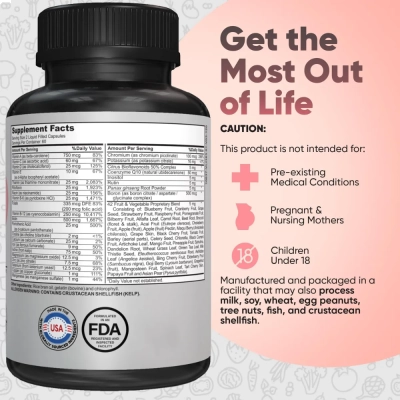 Suplemento Multivitamínico Com Ferro Bariátrico, 120 Cápsulas, Kaitamin 