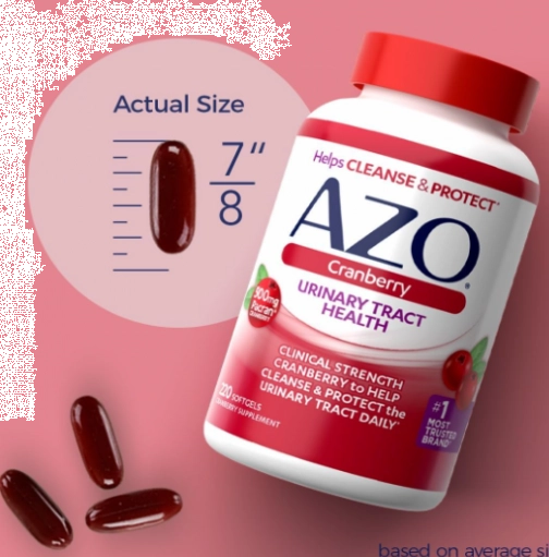 AZO Cranberry, Saúde do Trato Urinário, 100 Cápsulas, Helps Cleanse & Protect