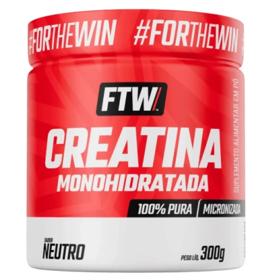 Creatina Monohidratada 100% Pura, Sabor Neutro, Opções, FTW