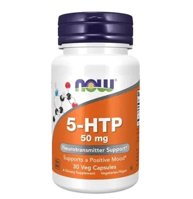 5-HTP 50mg, 30 capsulas, Now